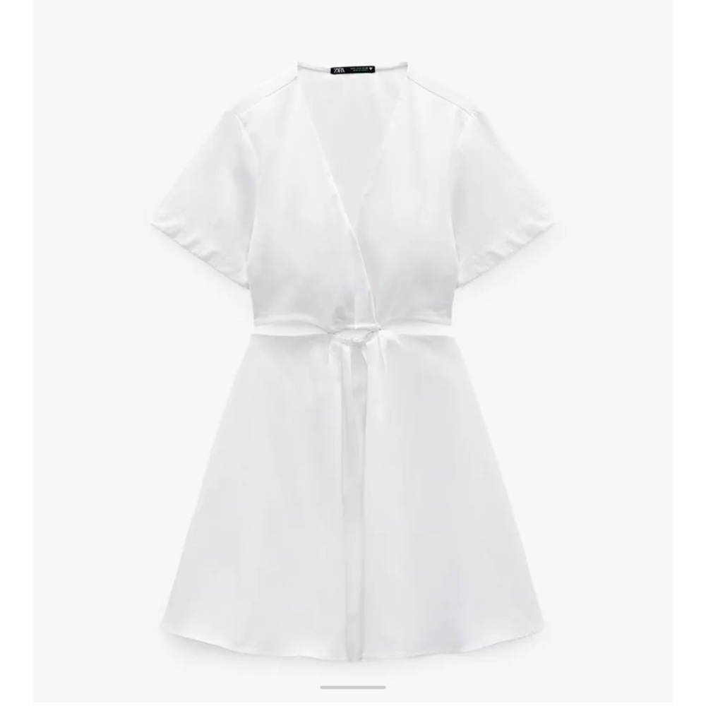 Zara cutout poplin dress NWT